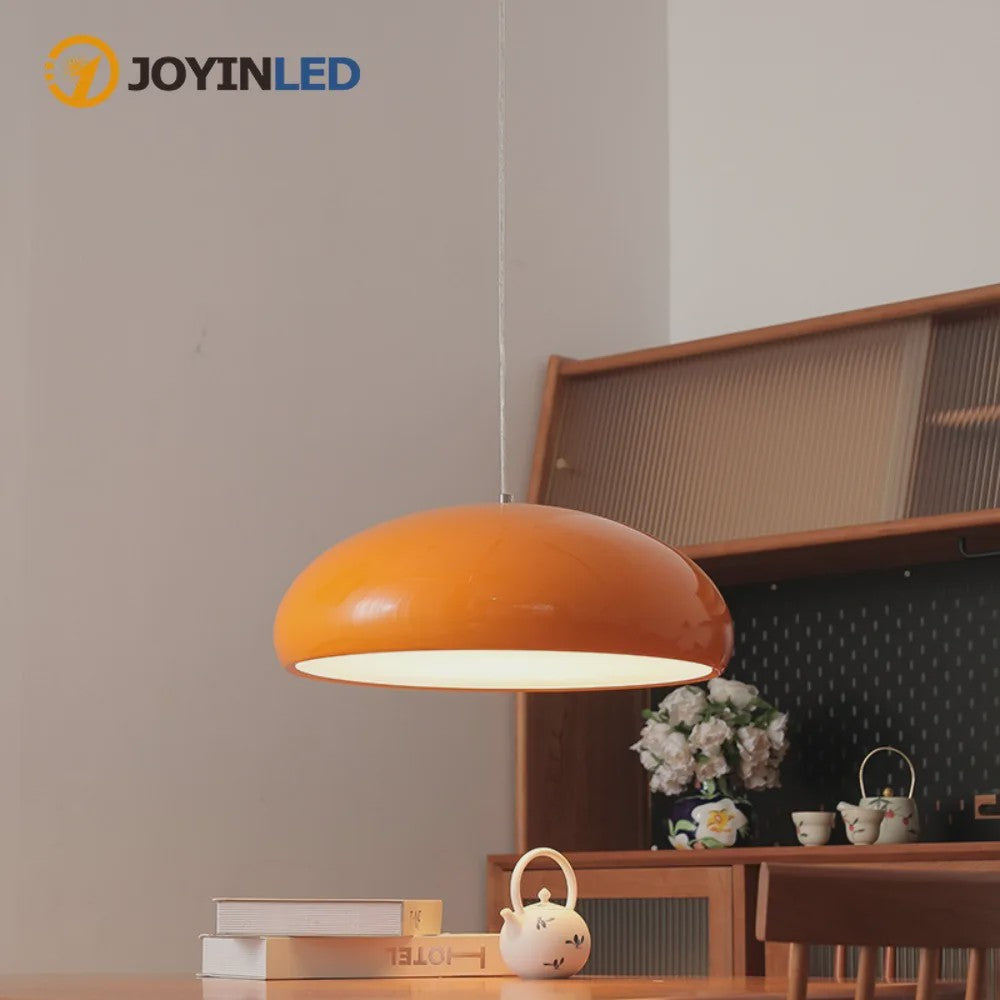 Moderne Oranje Hanglamp - Stijlvolle Plafondlamp voor Woonkamer, Eetkamer & Slaapkamer