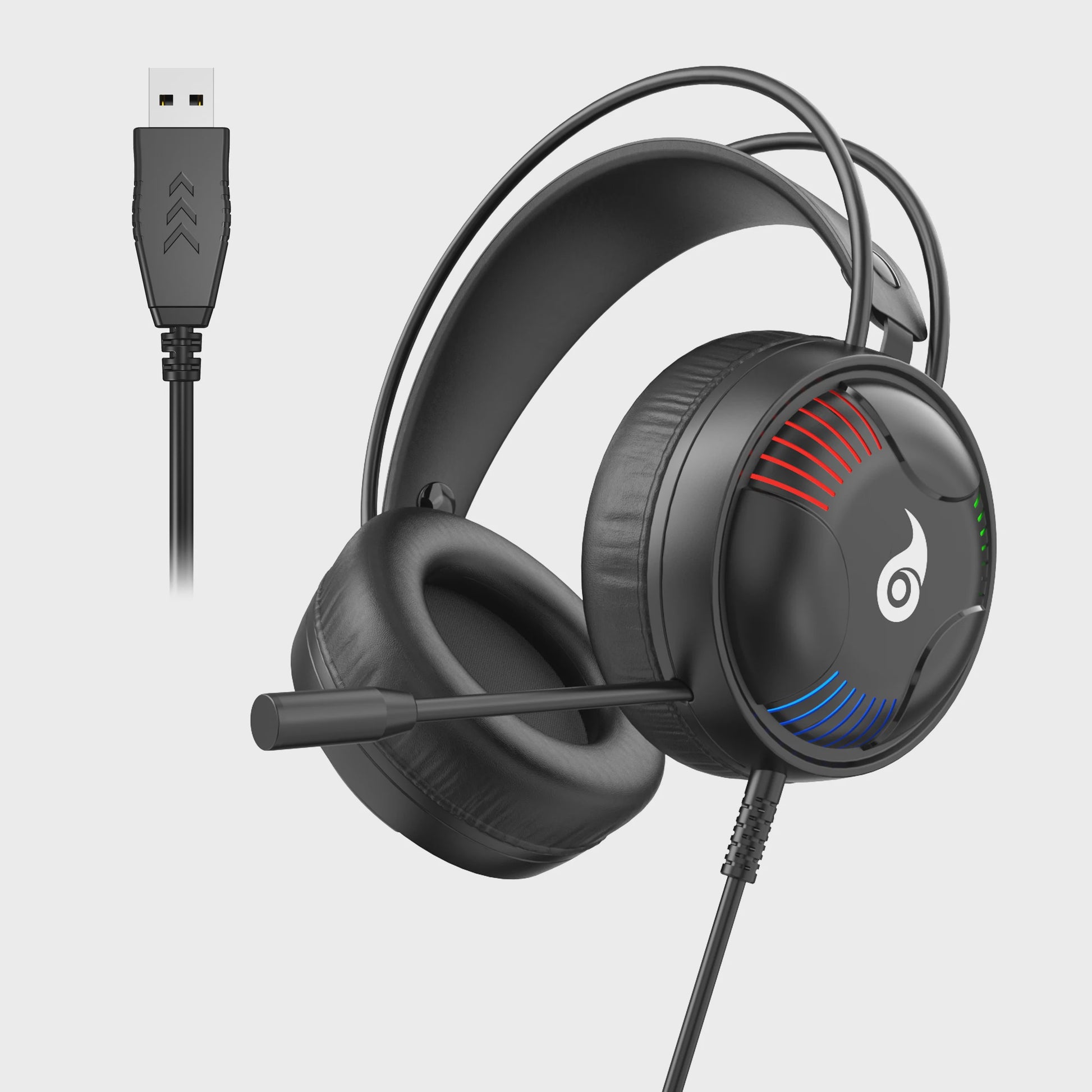 LDON L523 Professionele Bedrade Gaming Headset met Microfoon en LED Verlichting