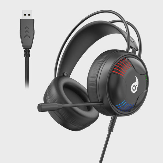 LDON L523 Professionele Bedrade Gaming Headset met Microfoon en LED Verlichting
