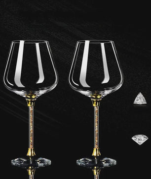 Luxe Kristallen Wijnglas Set - Elegant Glas voor Rode Wijn & Champagne (520ml)