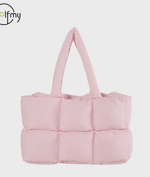 Gewatteerde Dames Shopper Tas - Retro Trendy, Grote Capaciteit & Waterdicht