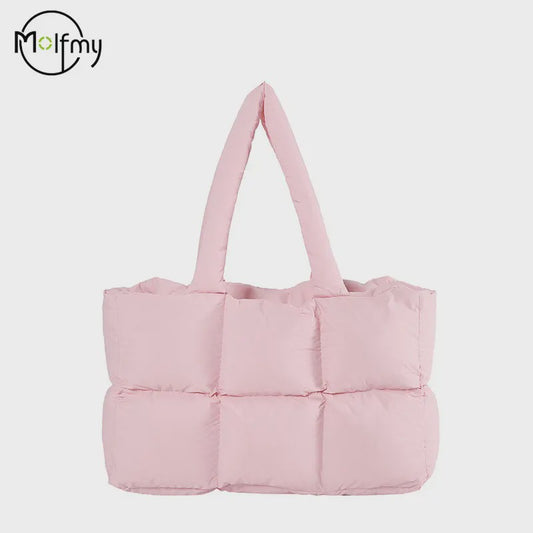Gewatteerde Dames Shopper Tas - Retro Trendy, Grote Capaciteit & Waterdicht
