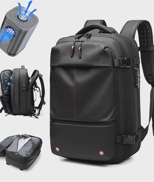 Ruime 17 Inch Laptop Backpack met Vacuümcompressie & Uitbreidbaar Ontwerp - Zaken, School & Outdoor