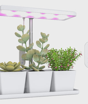 Outsunny Groeilamp voor Binnenplanten - 30 LED's, Volledig Spectrum, In Hoogte Verstelbaar met Timer