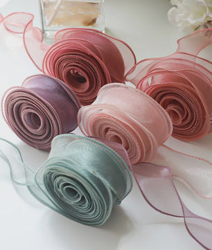Luxe Chiffon & Organza Lint - Perfect voor Knutselen, Cadeauverpakking & Bruiloftsdecoratie