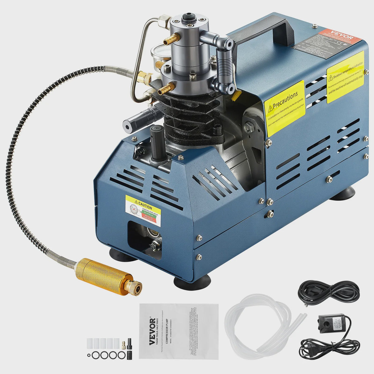 Krachtige Hogedruk Luchtcompressor Pomp 1800W - 4500PSI/300BAR
