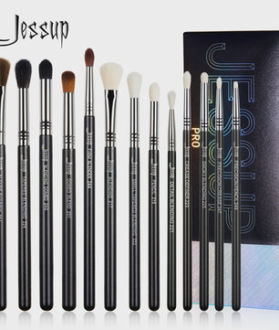 Jessup 13-delige Professionele Oog Make-up Kwastenset - Synthetisch Vegan Haar