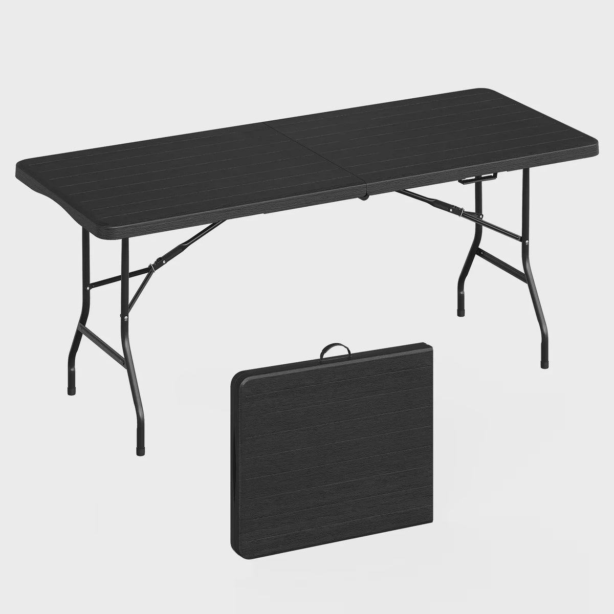 Opvouwbare Tuintafel voor 8 Personen - Draagbaar, Weerbestendig & Inclusief Draagtas