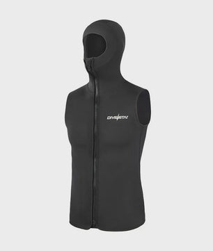 3mm Neopreen Duikvest met Capuchon - Mouwloos, Warm en Sneldrogend voor Duiken, Surfen & Snorkelen