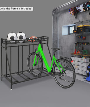 4-Plaats Fietsenrek Staand met Haken - Indoor Fietsenstalling Organizer