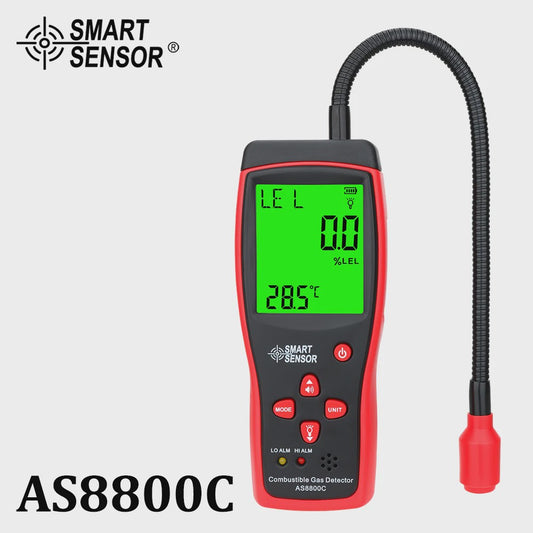 Draagbare Gaslekdetector met Geluid & Licht Alarm (0-10000 PPM)