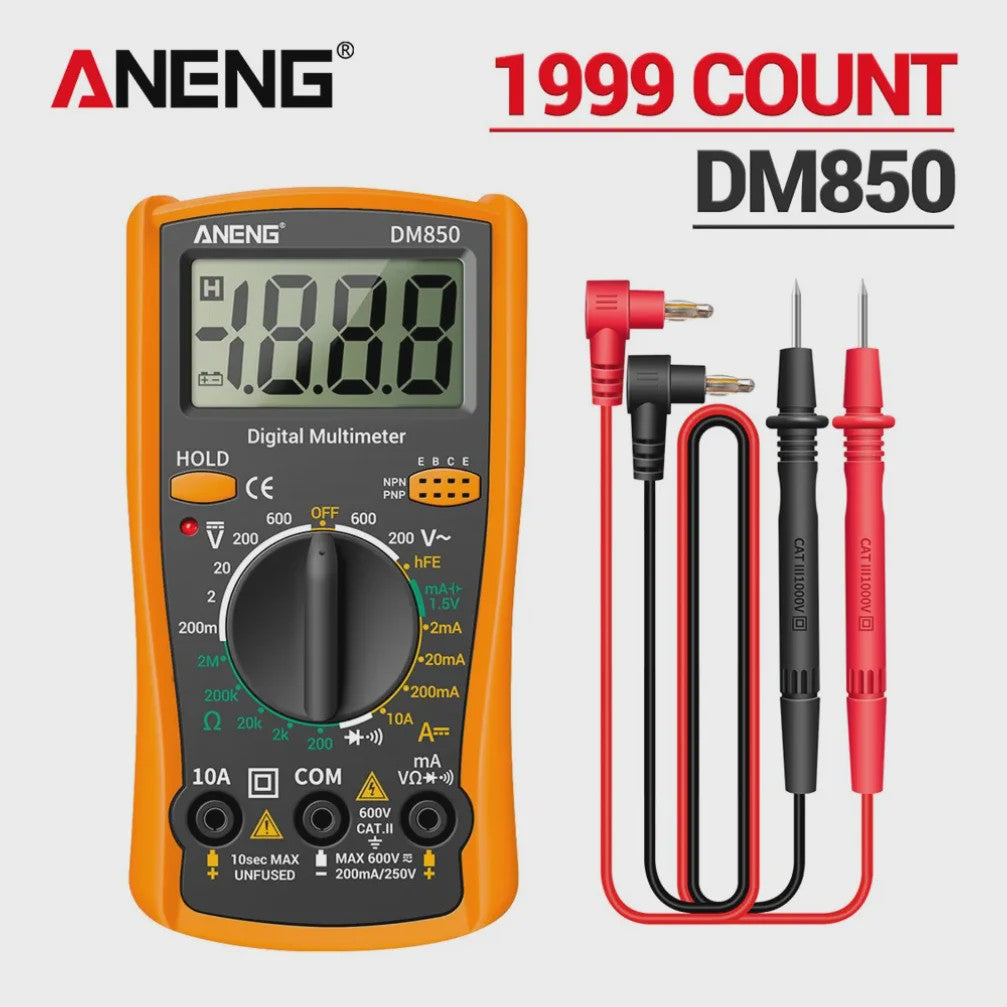 ANENG DM850 Digitale Multimeter - Professionele Spannings- en Stroomtester