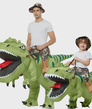 Opblaasbaar T-Rex Dinosaurus Kostuum - Rijd op een T-Rex! Perfect voor Kinderen & Volwassenen - Verjaardagscadeau
