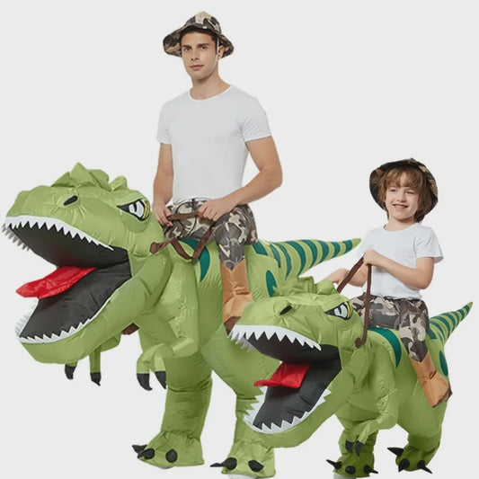 Opblaasbaar T-Rex Dinosaurus Kostuum - Rijd op een T-Rex! Perfect voor Kinderen & Volwassenen - Verjaardagscadeau