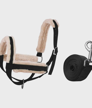 Verstelbare Nylon Halster met Lijn voor Paarden, Koeien, Schapen & Geiten - Dagelijks Gebruik