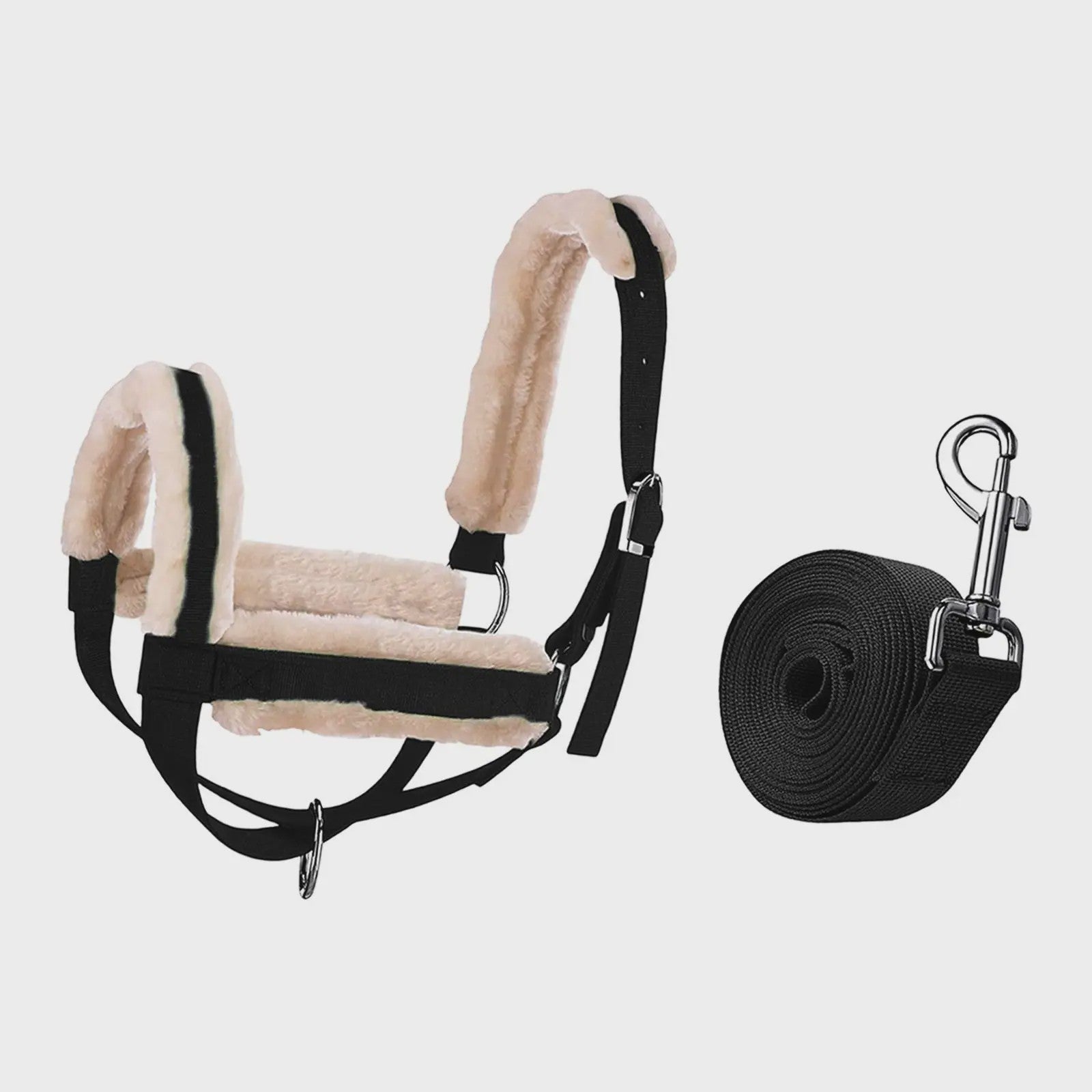 Verstelbare Nylon Halster met Lijn voor Paarden, Koeien, Schapen & Geiten - Dagelijks Gebruik