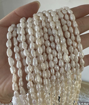 Natuurlijke Zoetwaterparels Barok – Onregelmatige Kralen voor Sieraden Maken (4.5-5.5mm)