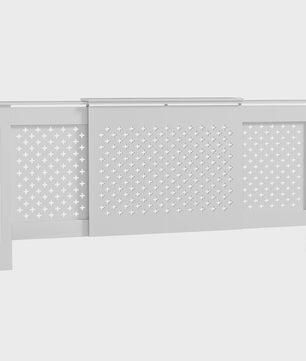 Verstelbare Radiatorombouw met Honingraatpatroon - 136-200 cm Breed