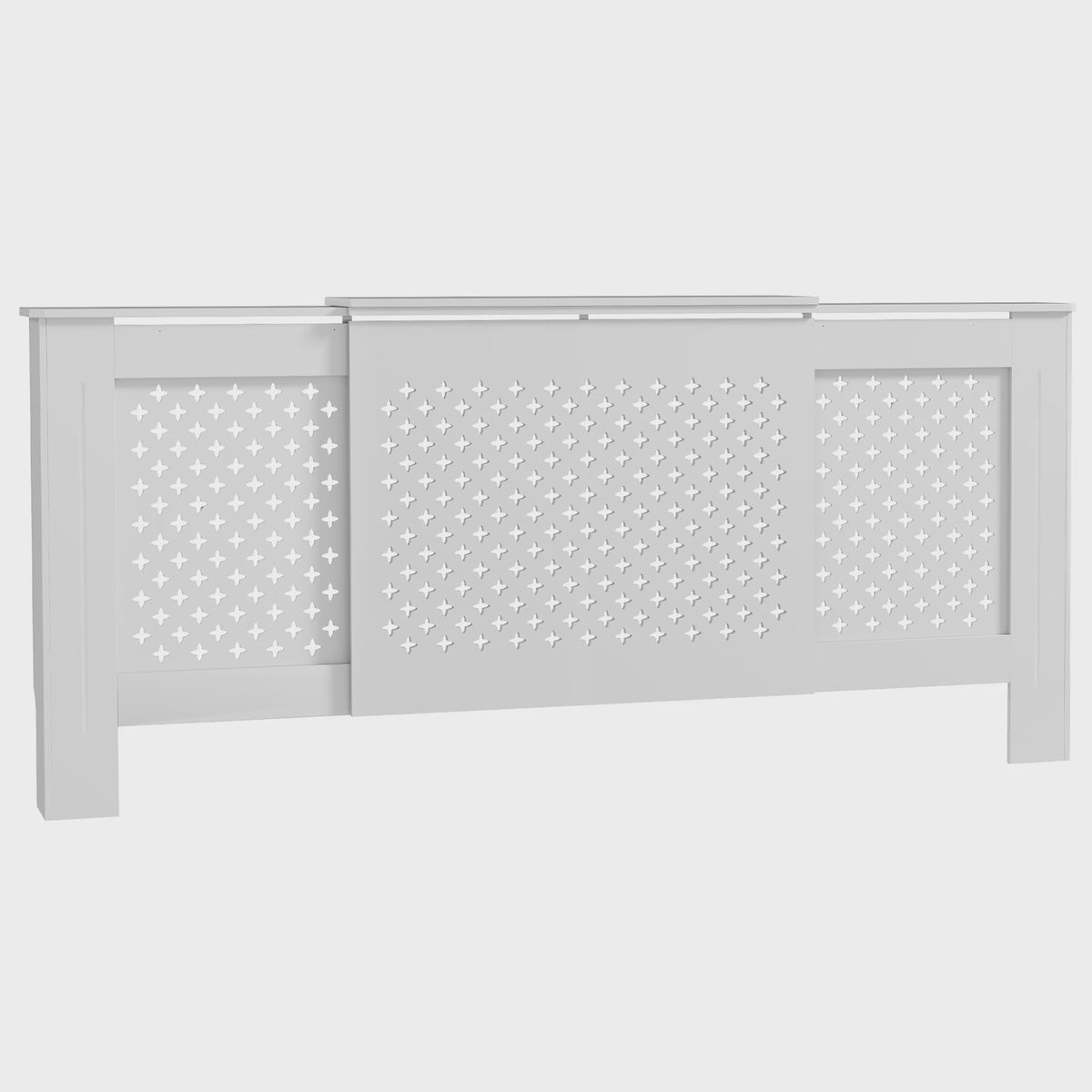 Verstelbare Radiatorombouw met Honingraatpatroon - 136-200 cm Breed