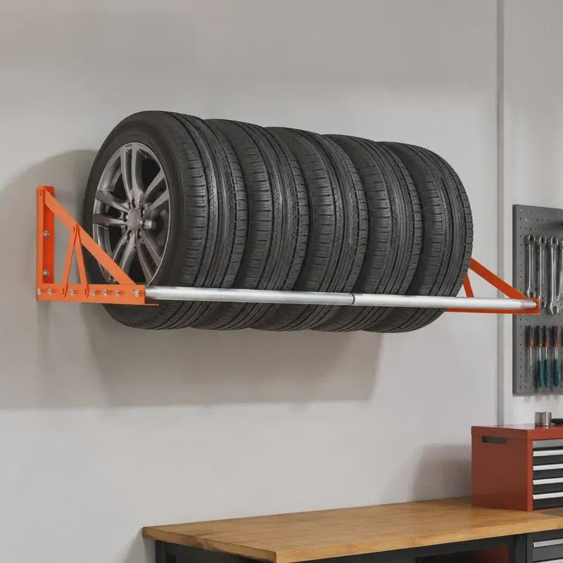 Verstelbare Bandenrek voor Wandmontage - Robuust Staal - 787-1440 mm