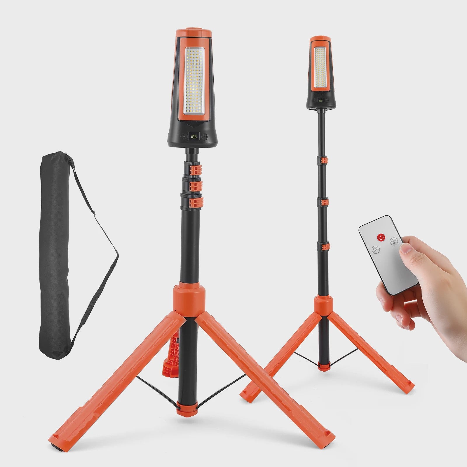 Telescopic Camping Light 9000mAh Rechargeable Lantern, Waterproof Collapsible Outdoor LED Flashlight for Hiking Tent