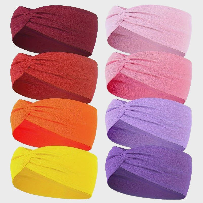 Brede Elastische Sport Hoofdband - Zweetabsorberend & Antislip voor Dames