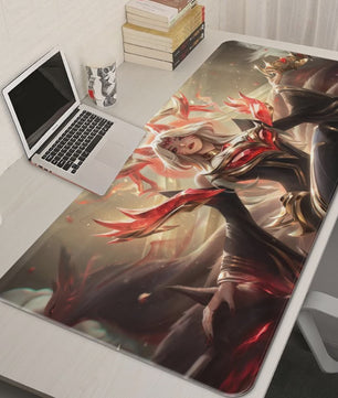 Luxe PU Leer XL Gaming Muismat - Anti-slip Bureau Mat met League of Legends Designs