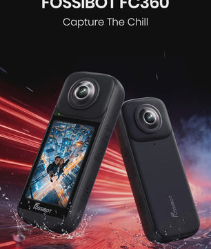 FOSSIBOT FC360 8K Actiecamera met IP68 Waterdichtheid en Invisible Selfie Stick