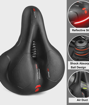 Comfortabel Fietszadel Heren Dames - Ademend, Schokabsorberend & Veilig - MTB Racefiets Zadel