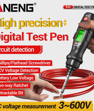 ANENG B22 Spanningsmeter Pen: Non-Contact Detector met LCD & NCV Functie