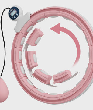 Verstelbare Fitness Hula Hoop met Massagepunten en Digitale Teller - 16 Segmenten
