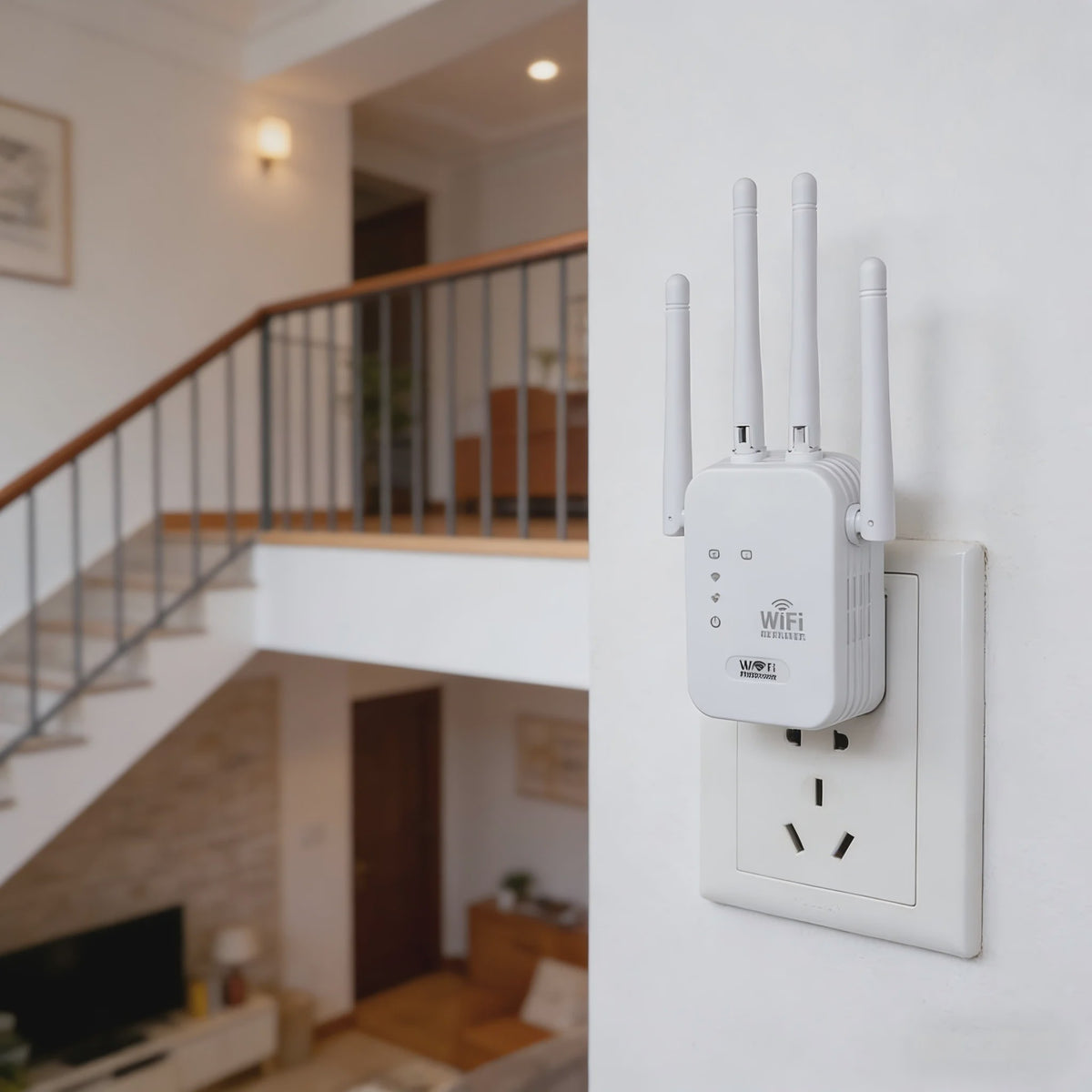 300Mbps WiFi Repeater - Versterk je Draadloze Netwerk voor Langere Afstand