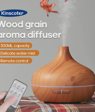 Houten Aroma Diffuser USB Luchtbevochtiger - Vernevelaar & Luchtzuiveraar