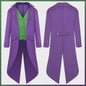Joker Cosplay Kostuum voor Heren en Kinderen - Complete Tuxedo Set met Jas, Vest en Broek