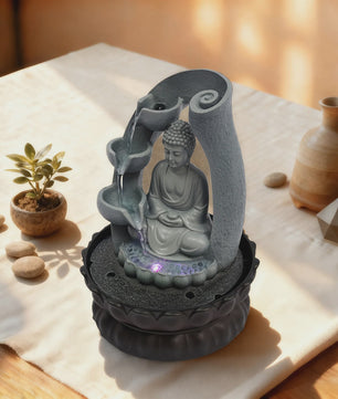 Zen Boeddha Tafelwaterpartij met Fontein - Meditatieve Decoratie voor Huis & Kantoor