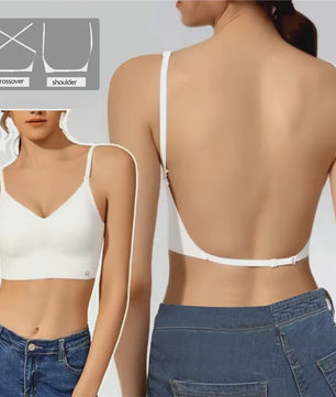 Onzichtbare Push-Up BH met Diepe U-Hals en Strapless Optie - Perfect voor Jurken