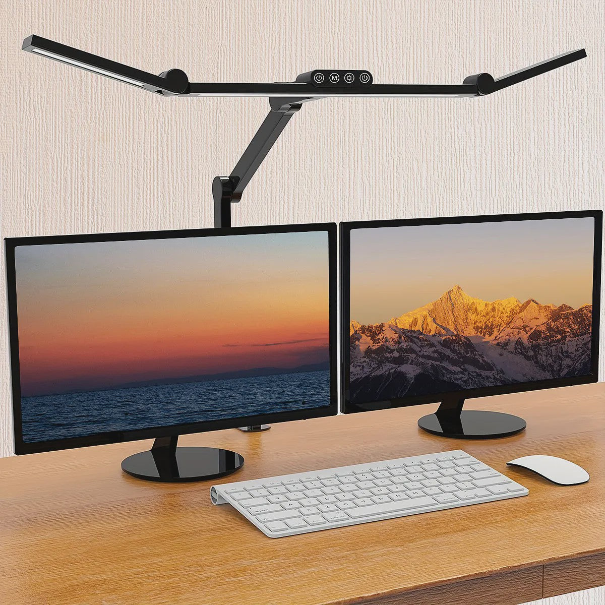 LED Bureaulamp met Klem - Flexibele Architect Lamp voor Kantoor met Sfeerverlichting & Automatisch Dimmen (24W)