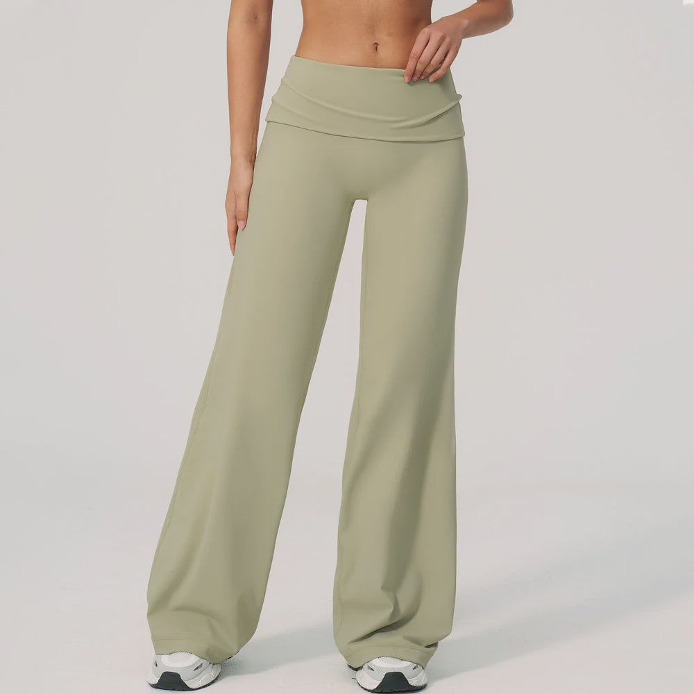 Dames Yoga Bell-Bottoms met Hoge Taille - Flared Sportbroek voor Fitness & Gym