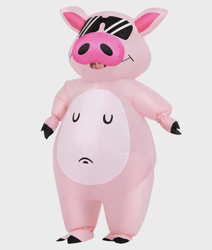 Opblaasbaar Varkens Kostuum Volwassenen - Grappig Feest, Carnaval & Halloween Outfit