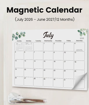Magnetische Koelkast Kalender 2026-2027 | Maandplanner & Keuken Organizer