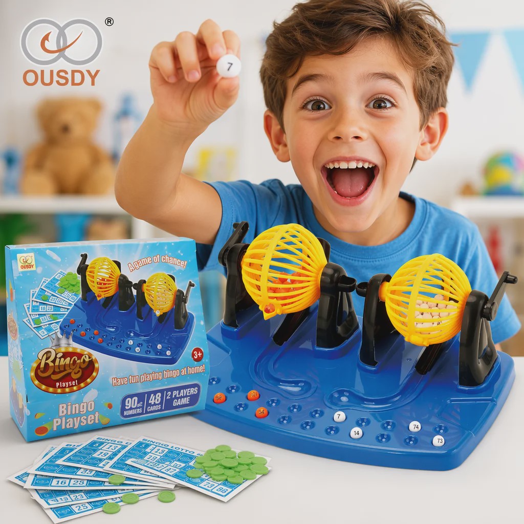 Klassiek Bingo Loto & Tombola Spel - Complete Set met 90 Ballen en 48 Kaarten