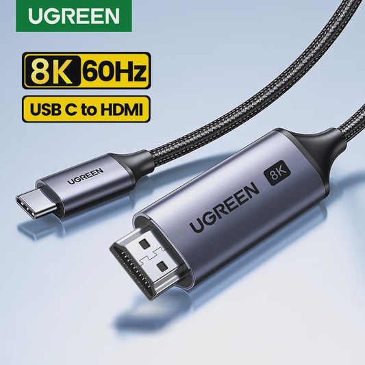 UGREEN USB-C naar HDMI 2.1 Kabel - 8K@60Hz, 4K@120Hz voor MacBook, iMac, iPad Pro, Samsung Galaxy