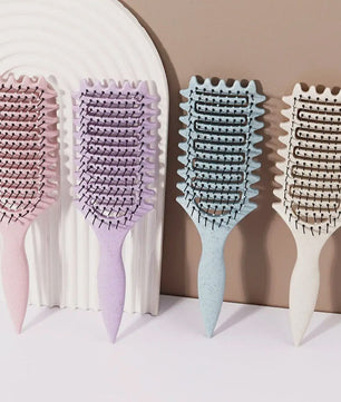 Ventilerende Stylingborstel met Massage-effect - Comfortabele Grip voor Natuurlijk Haar & Pruiken