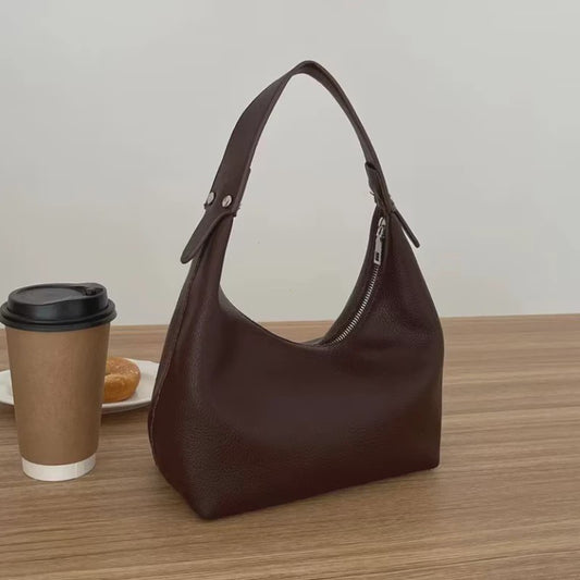 Vintage PU Lederen Schoudertas voor Dames - Hobo Stijl