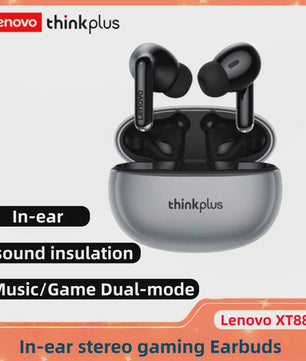 Lenovo Thinkplus XT88 Draadloze Oordopjes - Bluetooth 5.3, Noise Reduction & HIFI Bass