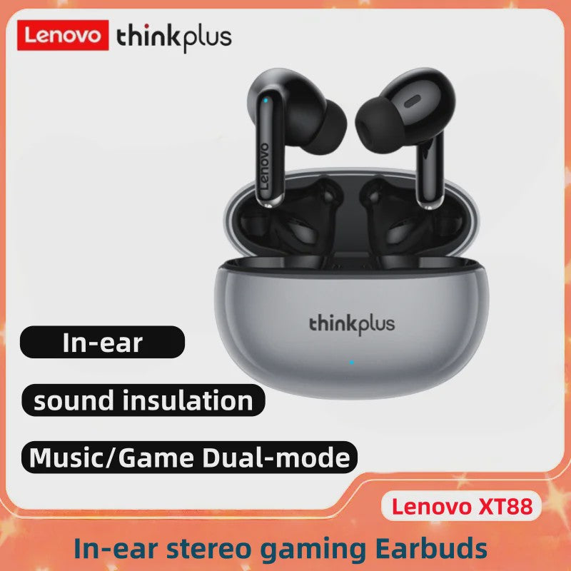 Lenovo Thinkplus XT88 Draadloze Oordopjes - Bluetooth 5.3, Noise Reduction & HIFI Bass