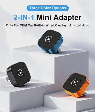 Draadloze CarPlay & Android Auto Adapter - 2-in-1 Carlinkplay Dongle