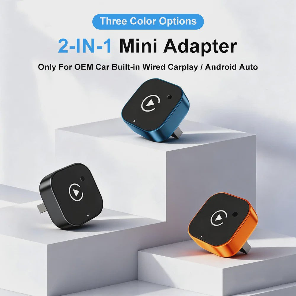 Draadloze CarPlay & Android Auto Adapter - 2-in-1 Carlinkplay Dongle