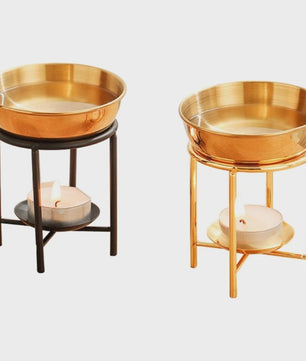 Essentiële Olie Brander Stand met Roestvrijstalen Kom voor Langdurige Geur