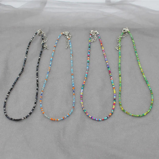 Kleurrijke Kralen Choker Ketting - Handgemaakt Bohemia Stijl